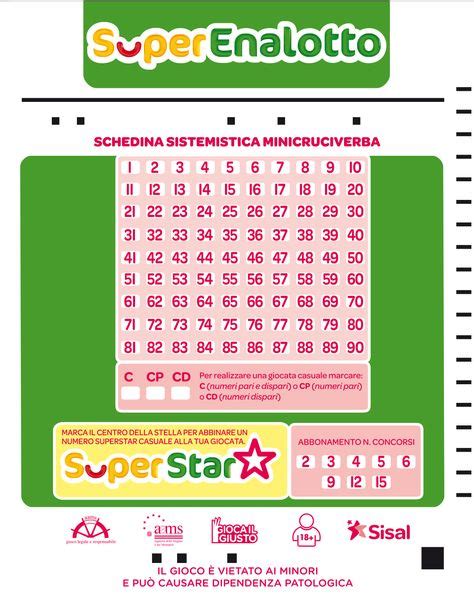 controllo schedine lotto|Verifica la schedina del SuperEnalotto e SuperStar.